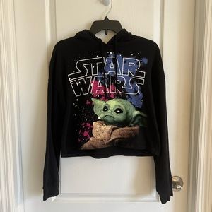 Star Wars The Mandalorian Cropped Hoodie